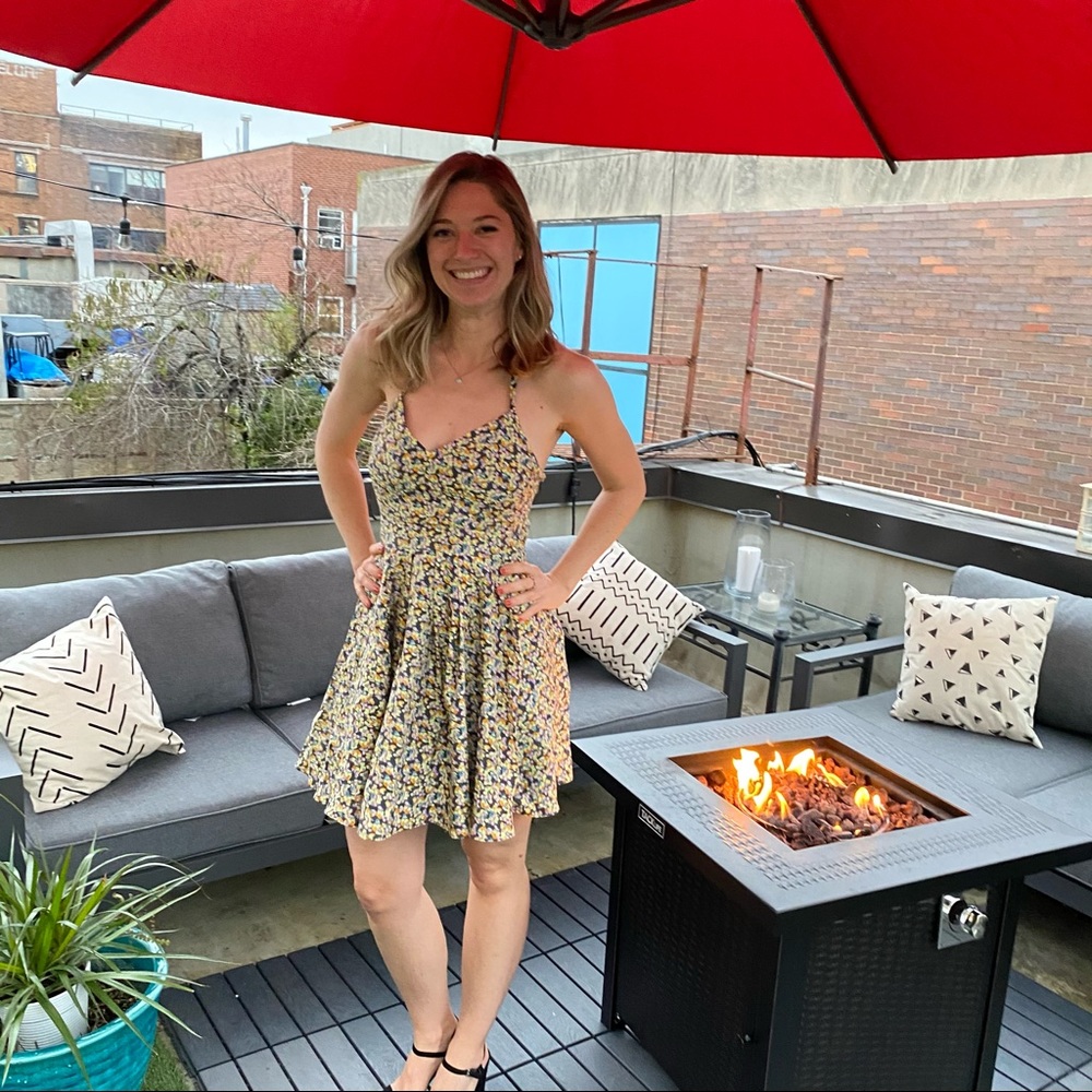 Elizabeth and James halter floral dress